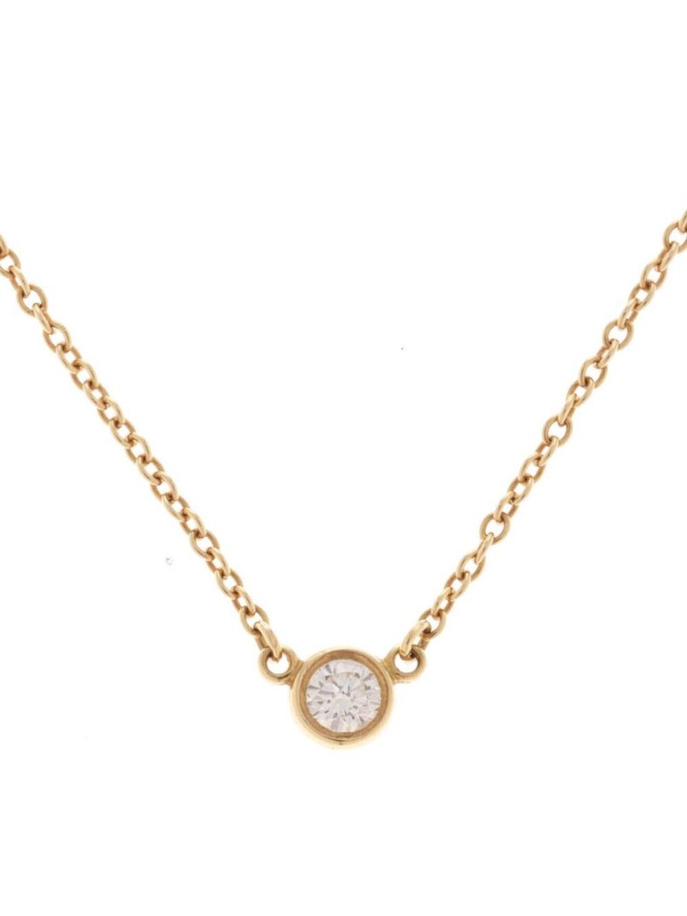 Tiffany & Co by the Yard Necklace Yellow Gold Diamond